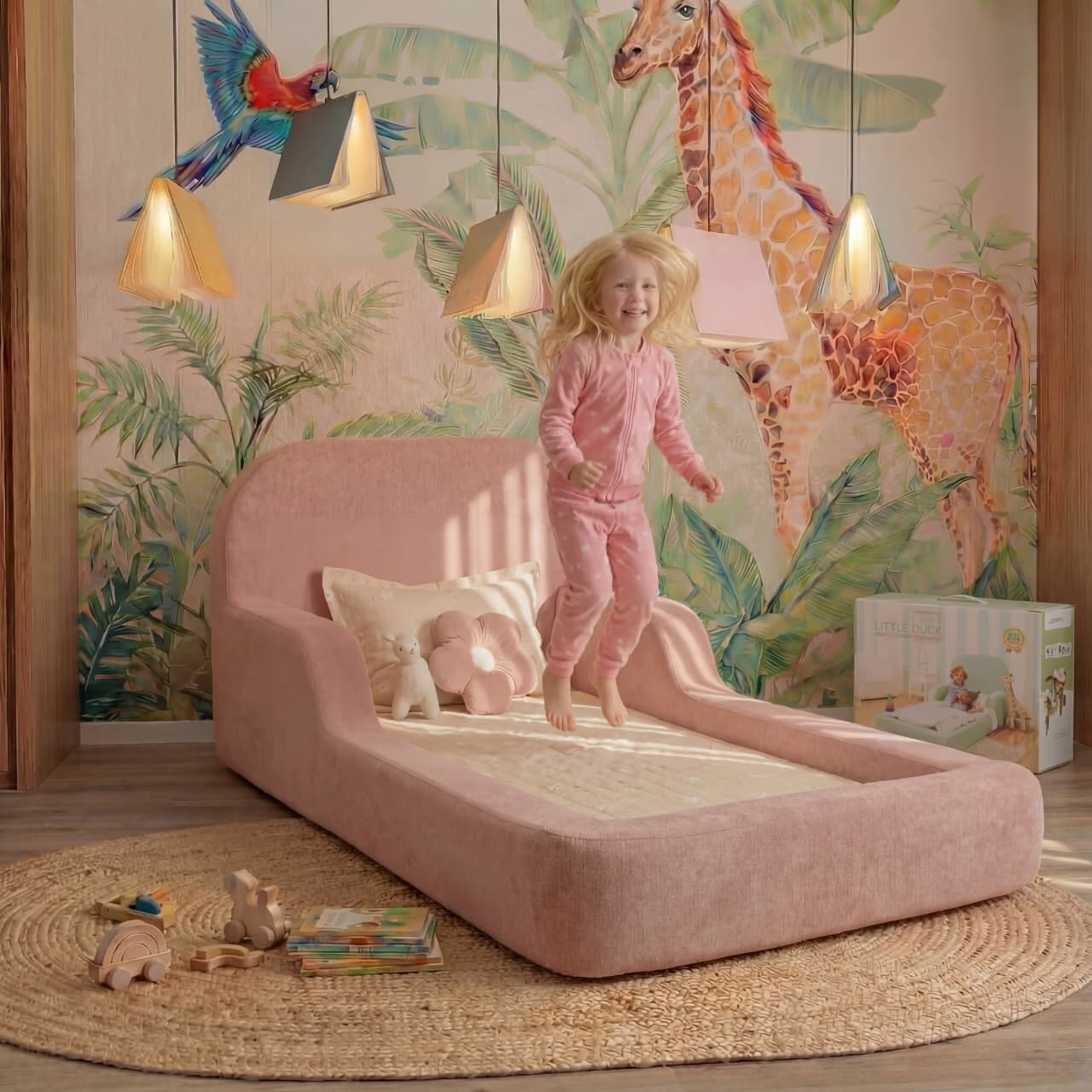 Little Duck Montessori Bed – Fairy Blossom Pink
