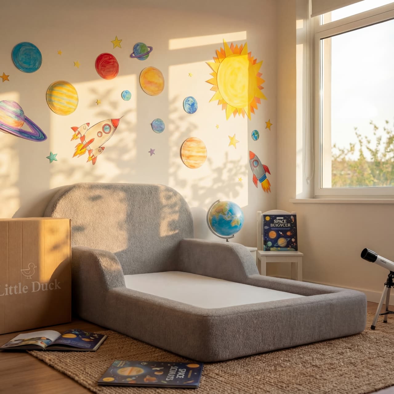 Little Duck Montessori Bed – Stone Castle Gray